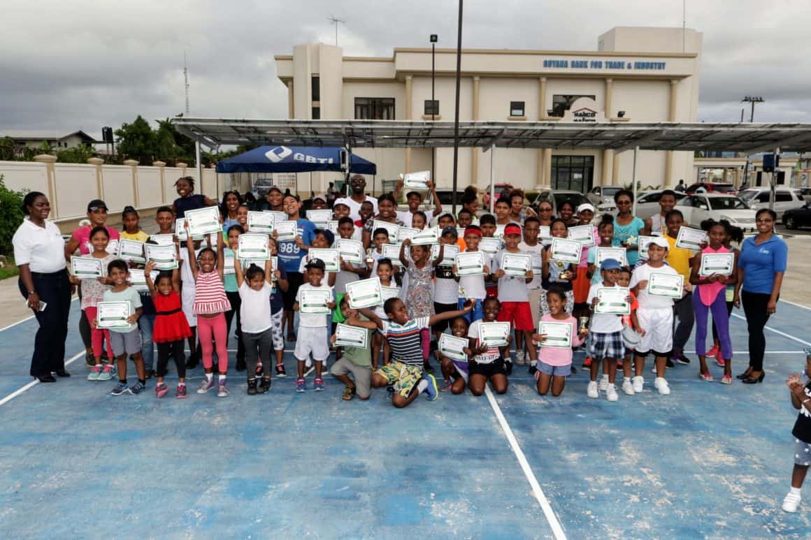 70 East Bank Youths Introduced To Tennis In GBTI Diamond Tennis Camp